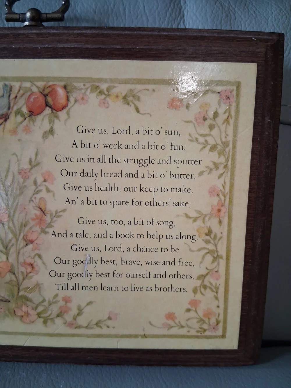 Vintage Hallmark Wooden Wall Plaque